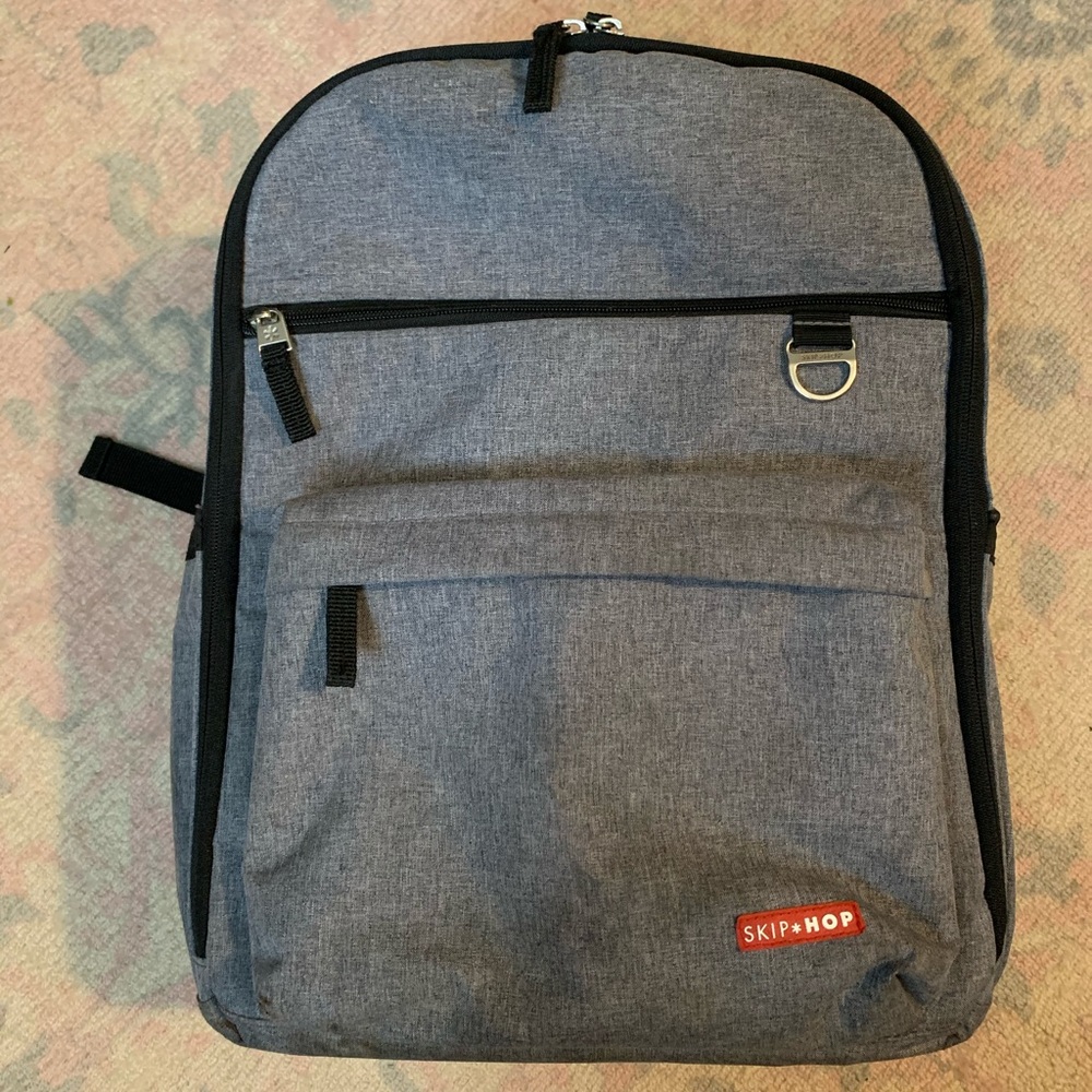 Skip hop backpack style diaper bag